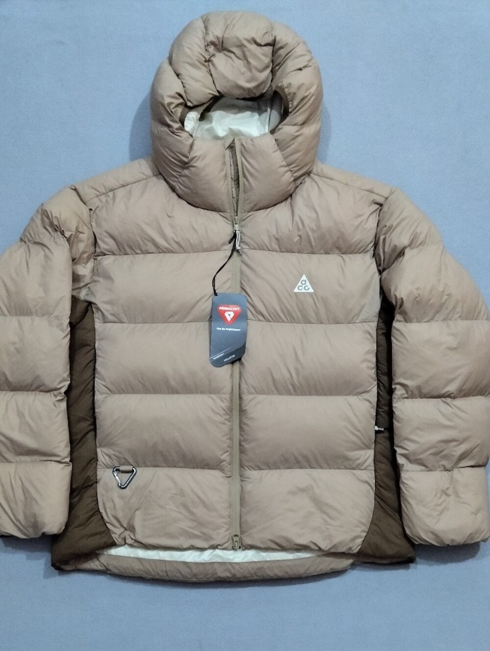 Nike ACG Lunar LakenTherma-Fit ADV Puffer Jacket Men's Size Medium  Brown Beige